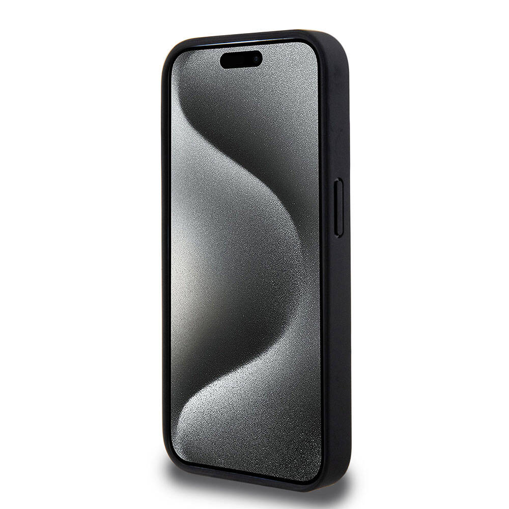 iPhone 15 Pro Kılıf Mercedes Benz Orjinal Lisanslı M-safe Şarj Özellikli Mühürlü Yıldız Desenli ve Logolu Deri Kapak