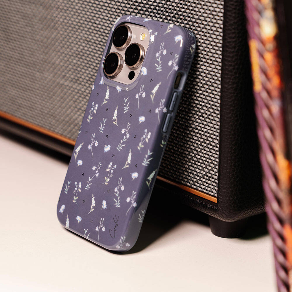 iPhone 15 Pro Kılıf Mini Çayır Çiçekleri Desenli Coehl Prairie Kapak