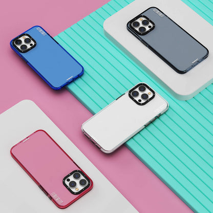 iPhone 15 Pro Kılıf Pürüzsüz Düz Arka Yüzey YoungKit Crystal Color Serisi Kapak