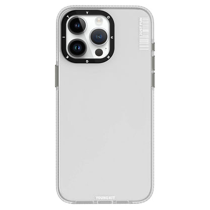 iPhone 15 Pro Kılıf Pürüzsüz Düz Arka Yüzey YoungKit Crystal Color Serisi Kapak
