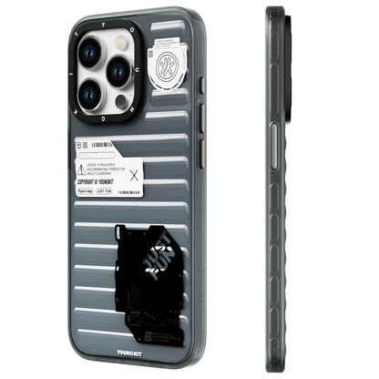 iPhone 15 Pro Kılıf Şeffaf Renkli Tasarım YoungKit Fluorite Serisi Kapak