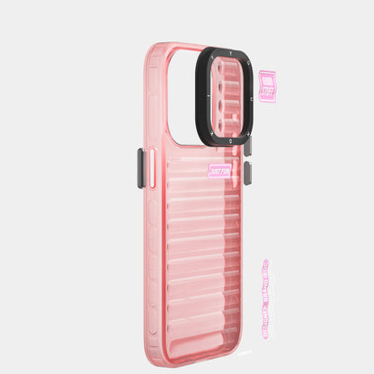 iPhone 15 Pro Kılıf Şeffaf Renkli Tasarım YoungKit Fluorite Serisi Kapak