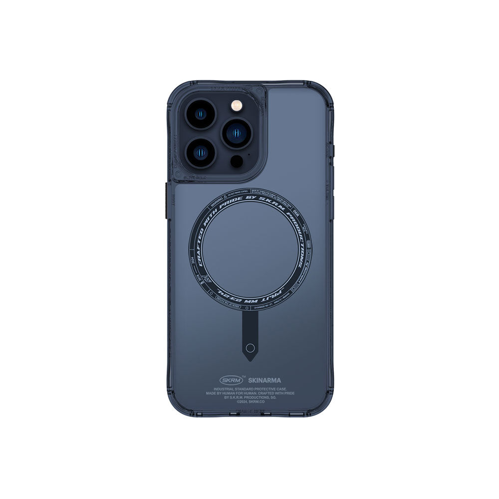 iPhone 15 Pro Kılıf SkinArma Şeffaf Airbag Tasarımlı M-safe Şarj Özellikli Saido Kapak