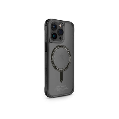 iPhone 15 Pro Kılıf SkinArma Şeffaf Airbag Tasarımlı M-safe Şarj Özellikli Saido Kapak