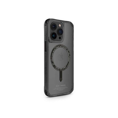 iPhone 15 Pro Kılıf SkinArma Şeffaf M-safe Şarj Özellikli Kado Kartlıklı Saido Kapak