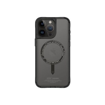 iPhone 15 Pro Kılıf SkinArma Şeffaf M-safe Şarj Özellikli Kado Kartlıklı Saido Kapak