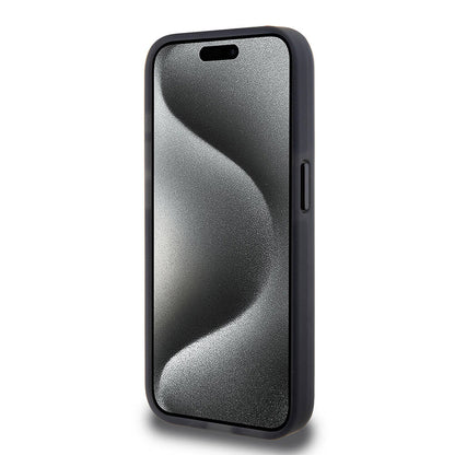 iPhone 15 Pro Kılıf TUMI Orjinal Lisanslı M-safe Şarj Özellikli Buzlanmış Saydam Fırça Kamuflajı Desenli Kapak