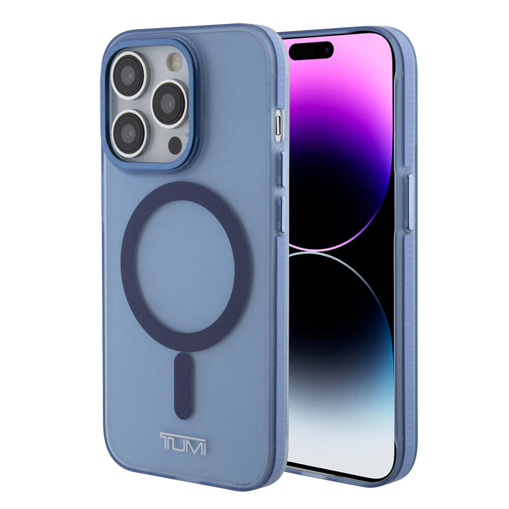 iPhone 15 Pro Kılıf TUMI Orjinal Lisanslı M-safe Şarj Özellikli Buzlu Mat Kapak