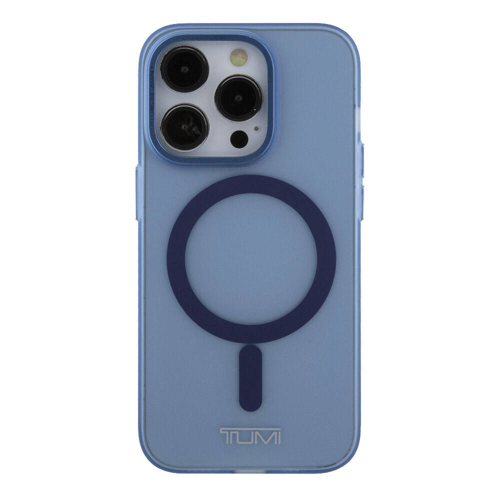 iPhone 15 Pro Kılıf TUMI Orjinal Lisanslı M-safe Şarj Özellikli Buzlu Mat Kapak