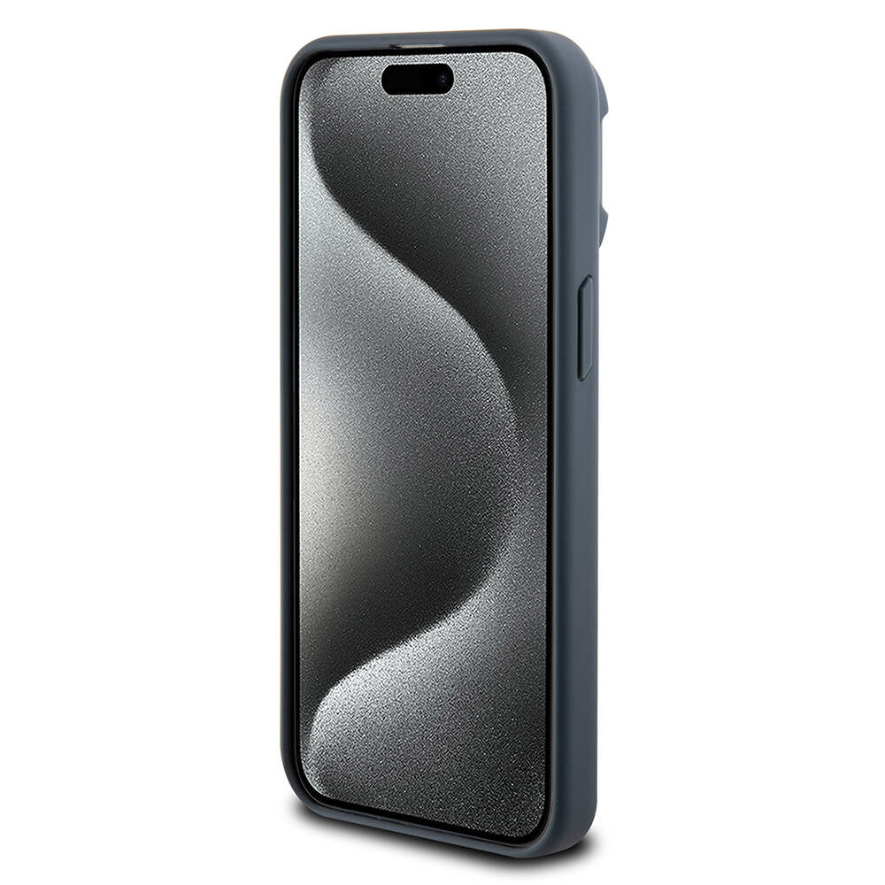 iPhone 15 Pro Kılıf TUMI Orjinal Lisanslı M-safe Şarj Özellikli Kamera Standlı Buzlu Mat Kapak