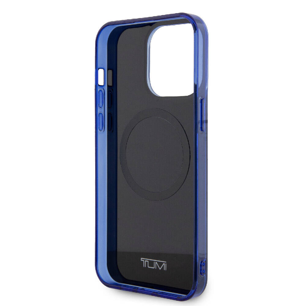 iPhone 15 Pro Kılıf TUMI Orjinal Lisanslı M-safe Şarj Özellikli PC TPU Çift Katmanlı Sıvı Baskılı Kapak