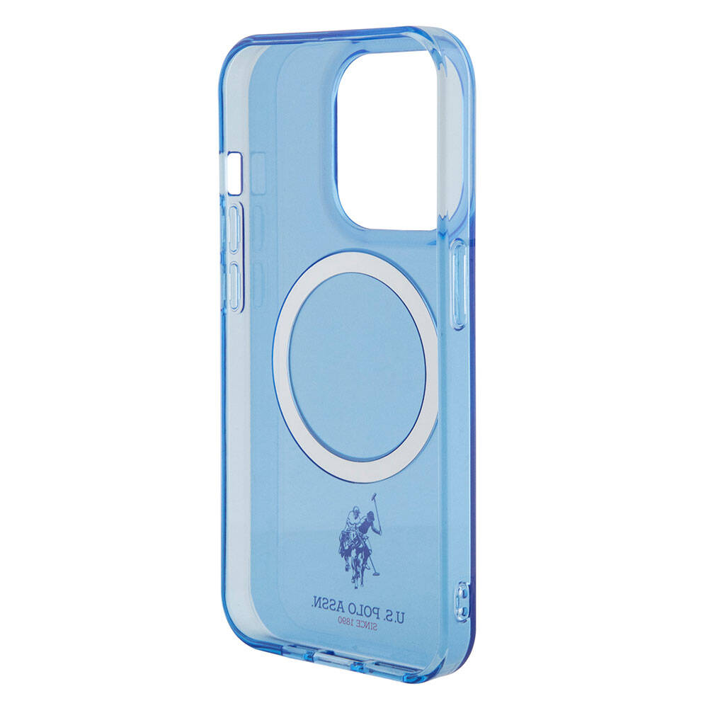 iPhone 15 Pro Kılıf U.S. Polo Assn. Orjinal Lisanslı M-safe Şarj Özellikli Transparan Tasarım Kapak