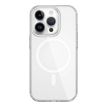 iPhone 15 Pro Kılıf Wiwu BC-022 M-safe Şarj Özellikli Şeffaf Transparan Kapak
