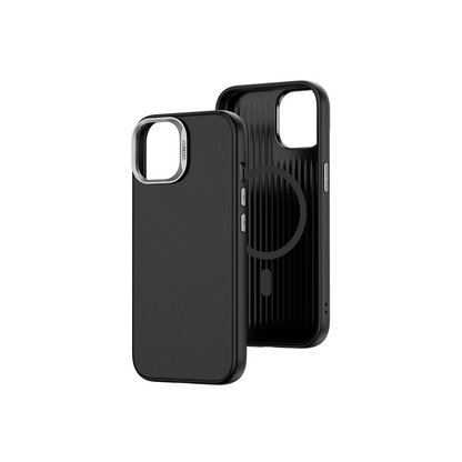 iPhone 15 Pro Kılıf Wiwu SP-019 M-safe Şarj Özellikli Vegan Leather Deri Kapak