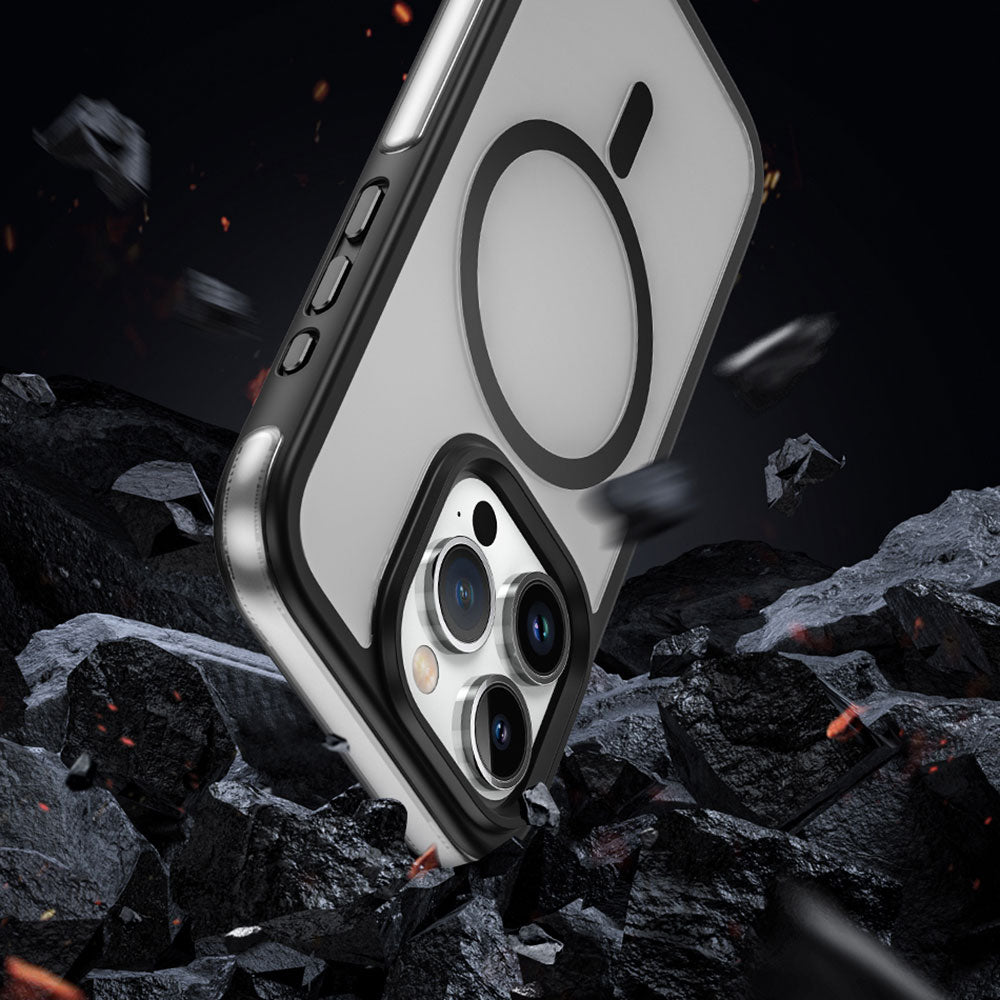 iPhone 15 Pro Kılıf Wiwu ZKK-012 M-safe Şarj Özellikli Air Cushion Kapak