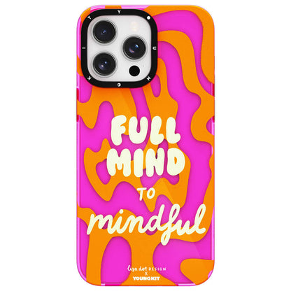iPhone 15 Pro Kılıf Yazı Desenli Youngkit Mindfulness Serisi Kapak