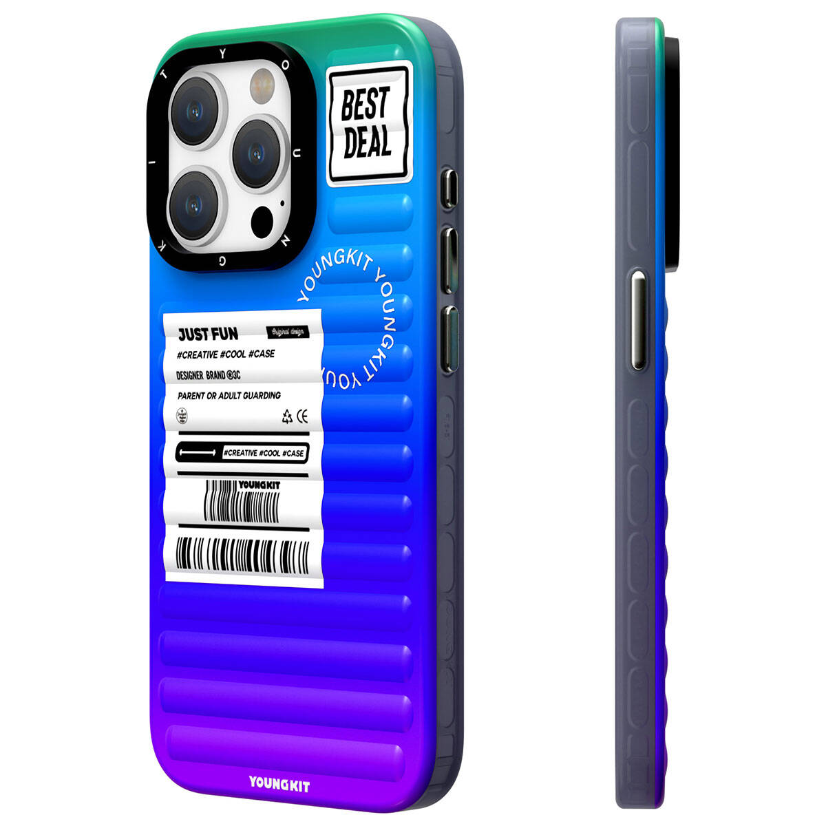 iPhone 15 Pro Kılıf YoungKit The Secret Color Serisi Kapak