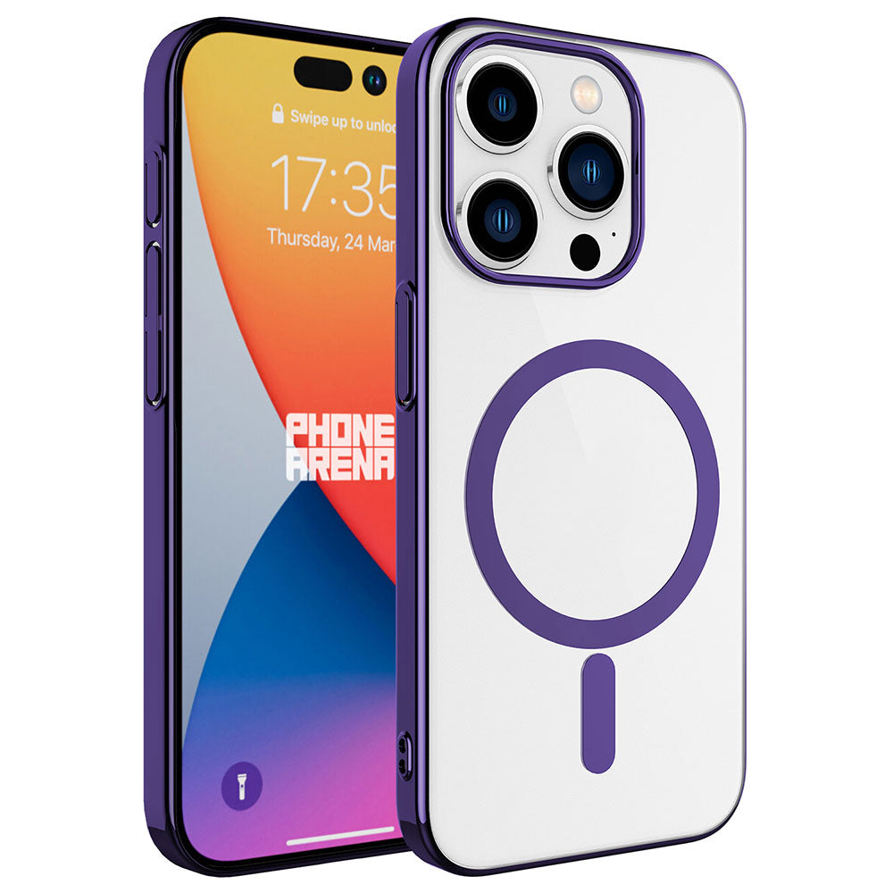 Apple iPhone 15 Pro Kılıf Zore Wireless Şarj Özellikli Pixel M-safe Kapak