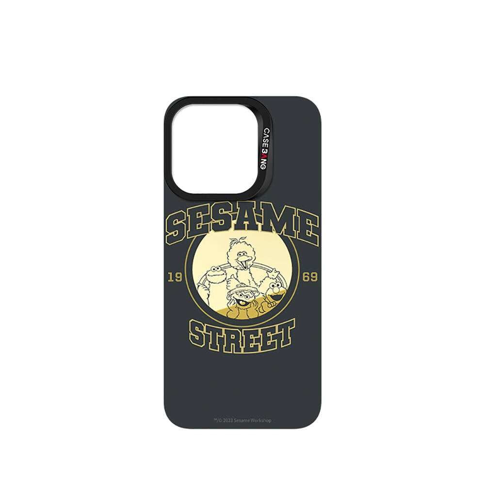 iPhone 15 Pro M-safe Şarj Özellikli Casebang Sesame Street Serisi Mıknatıslı Arka Panel