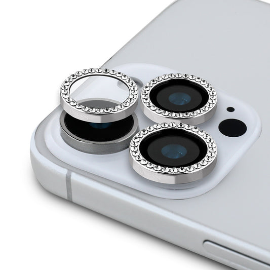 iPhone 15 Pro Max Guess Orjinal Lisanslı Rhinestone Taşlı Lens Koruyucu