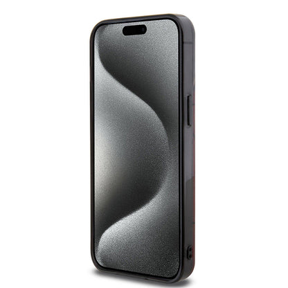 iPhone 15 Pro Max Kılıf AMG Orjinal Lisanslı Çift Katmanlı Dörtgen Desenli Kapak