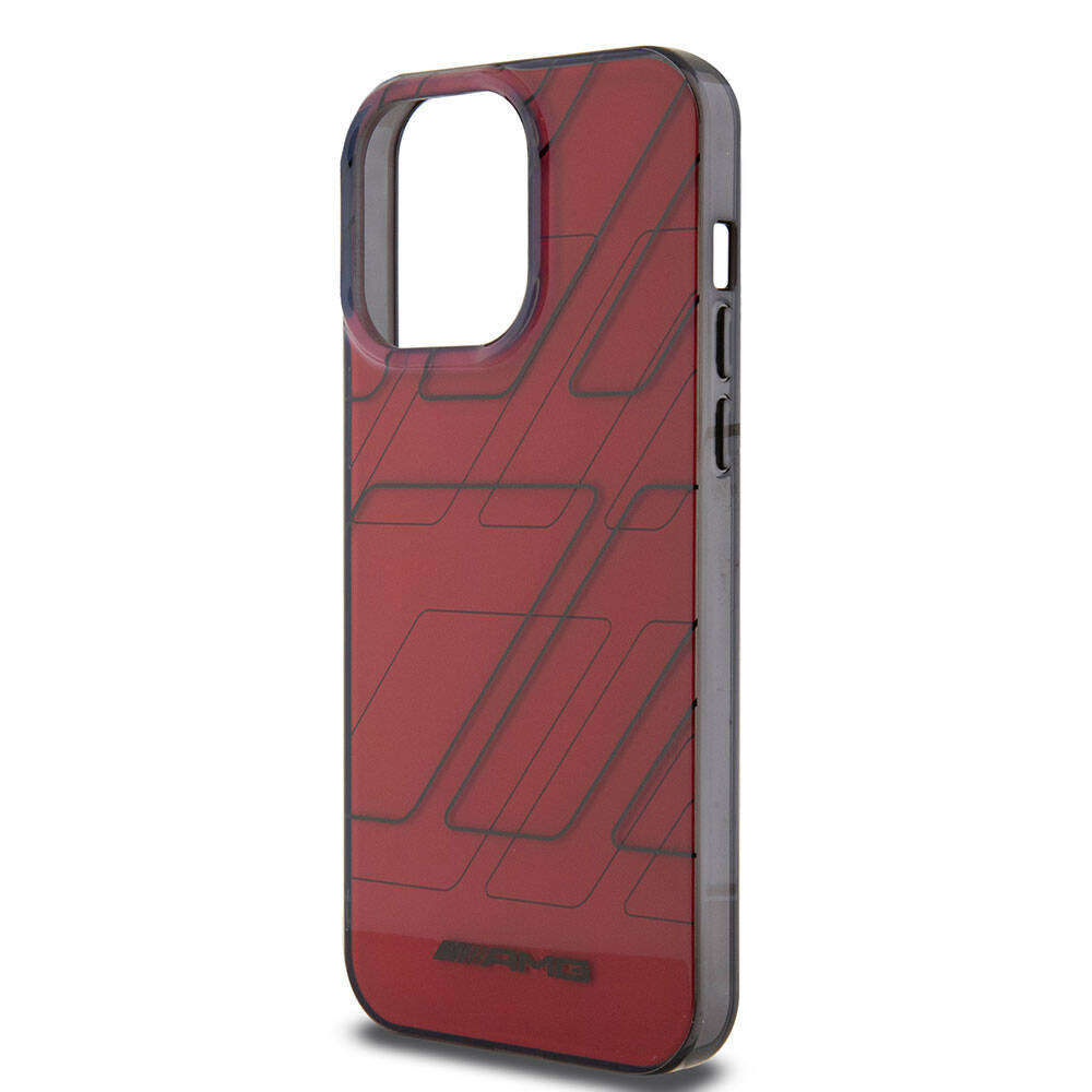 iPhone 15 Pro Max Kılıf AMG Orjinal Lisanslı Çift Katmanlı Dörtgen Desenli Kapak
