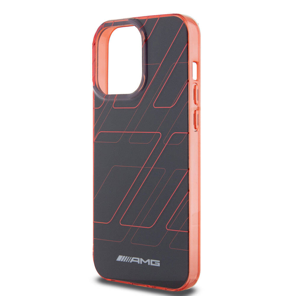 iPhone 15 Pro Max Kılıf AMG Orjinal Lisanslı Çift Katmanlı Dörtgen Desenli Kapak