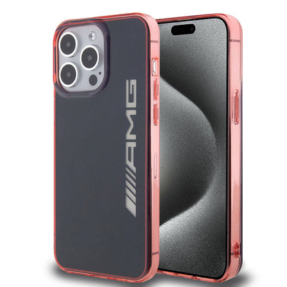 iPhone 15 Pro Max Kılıf AMG Orjinal Lisanslı Çift Katmanlı Şeffaf Büyük Logo Kapak
