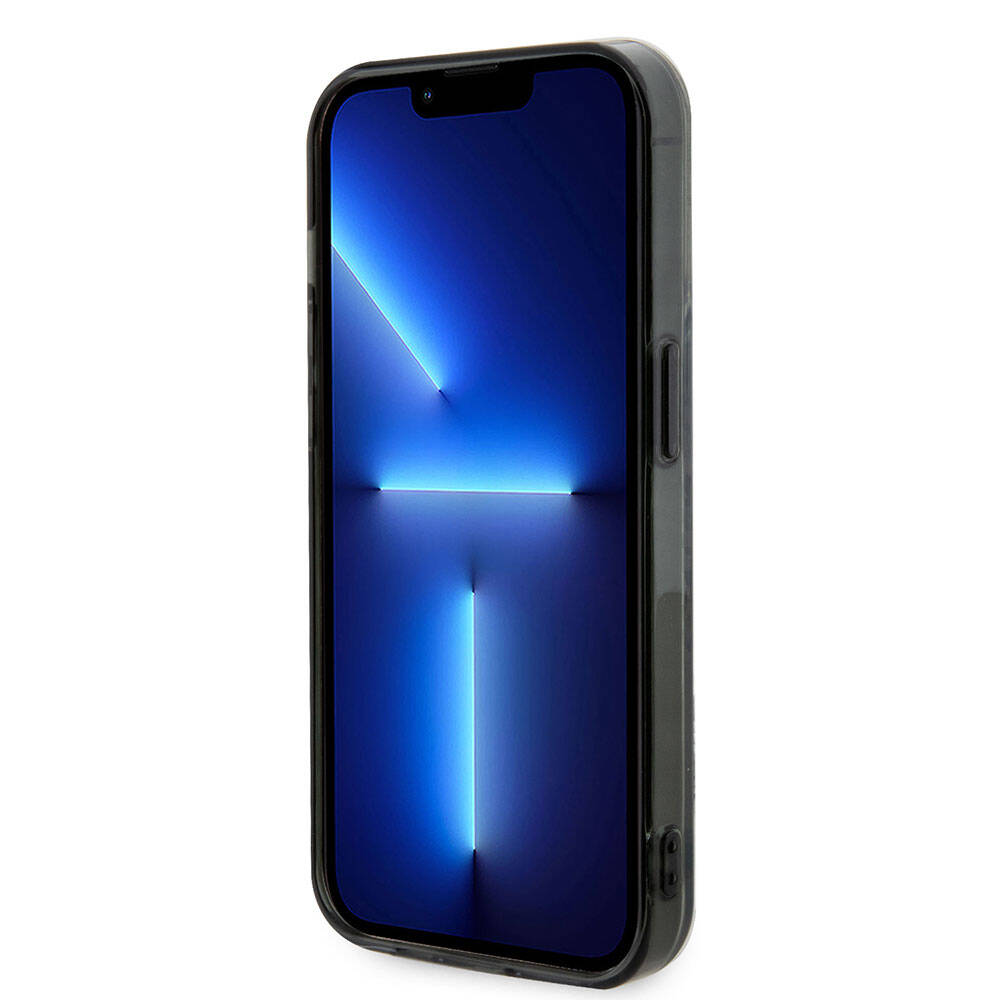 iPhone 15 Pro Max Kılıf AMG Orjinal Lisanslı M-safe Şarj Özellikli Eşkenar Dörtgen Desenli Transparan Kapak