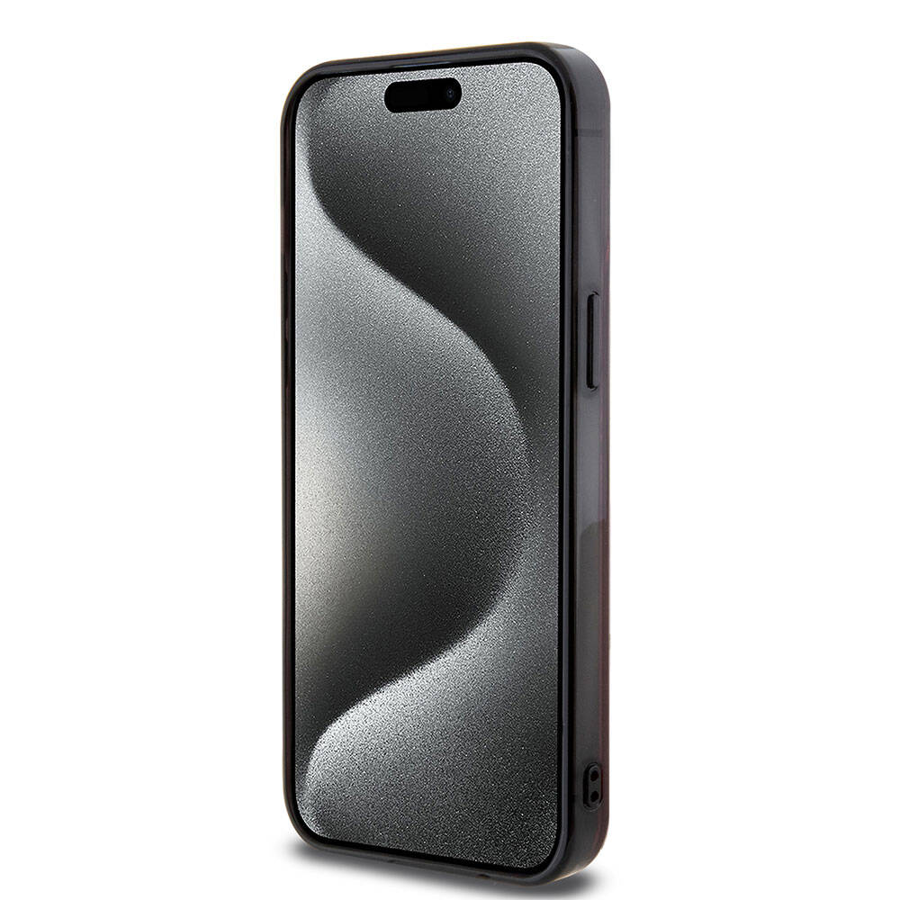 iPhone 15 Pro Max Kılıf AMG Orjinal Lisanslı M-safe Şarj Özellikli Eşkenar Dörtgen Desenli Transparan Kapak