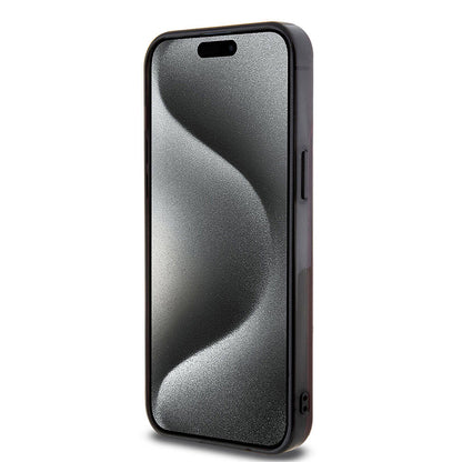 iPhone 15 Pro Max Kılıf AMG Orjinal Lisanslı M-safe Şarj Özellikli Eşkenar Dörtgen Desenli Transparan Kapak