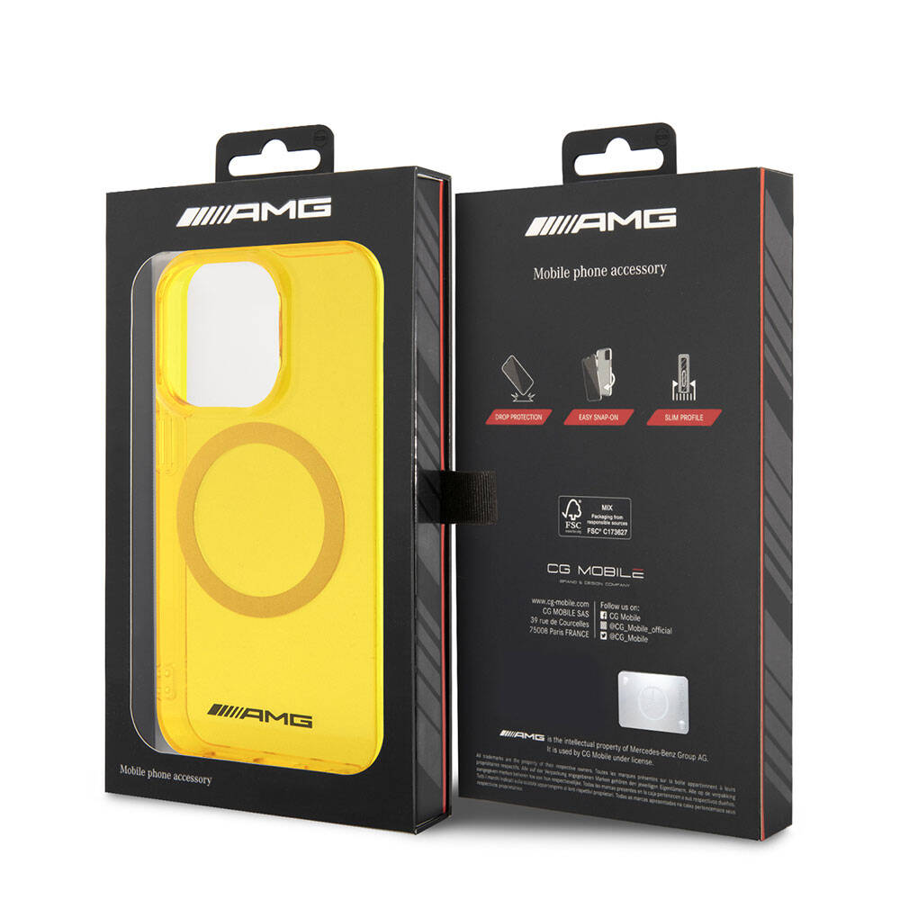 iPhone 15 Pro Max Kılıf AMG Orjinal Lisanslı M-safe Şarj Özellikli Transparan Kapak