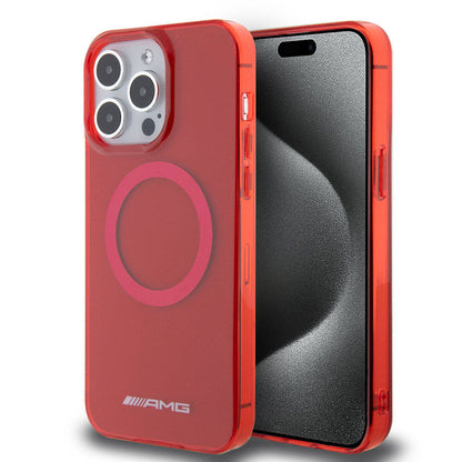 iPhone 15 Pro Max Kılıf AMG Orjinal Lisanslı M-safe Şarj Özellikli Transparan Kapak
