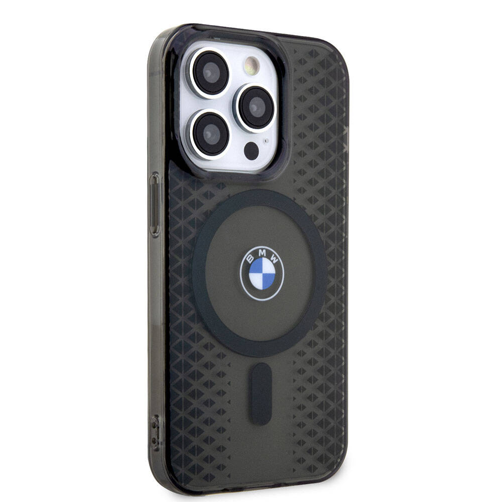 iPhone 15 Pro Max Kılıf BMW M-safe Şarj Özellikli Transparan IML Signature Orjinal Lisanslı Kapak