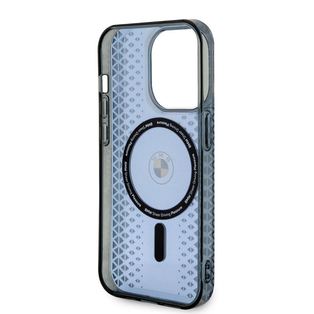 iPhone 15 Pro Max Kılıf BMW M-safe Şarj Özellikli Transparan IML Signature Orjinal Lisanslı Kapak