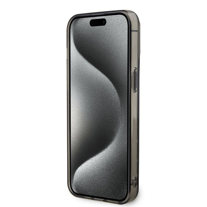 iPhone 15 Pro Max Kılıf BMW M-safe Şarj Özellikli Transparan M Dizayn Orjinal Lisanslı Kapak