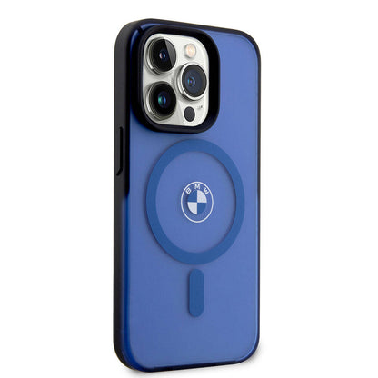 iPhone 15 Pro Max Kılıf BMW Orjinal Lisanslı M-safe Şarj Özellikli IML Baskı Logolu Buzlu Mat Kapak