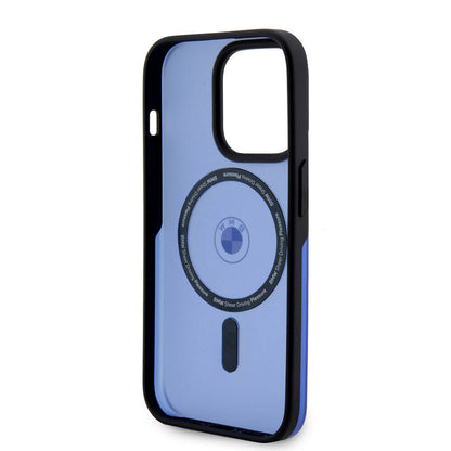 iPhone 15 Pro Max Kılıf BMW Orjinal Lisanslı M-safe Şarj Özellikli IML Baskı Logolu Buzlu Mat Kapak