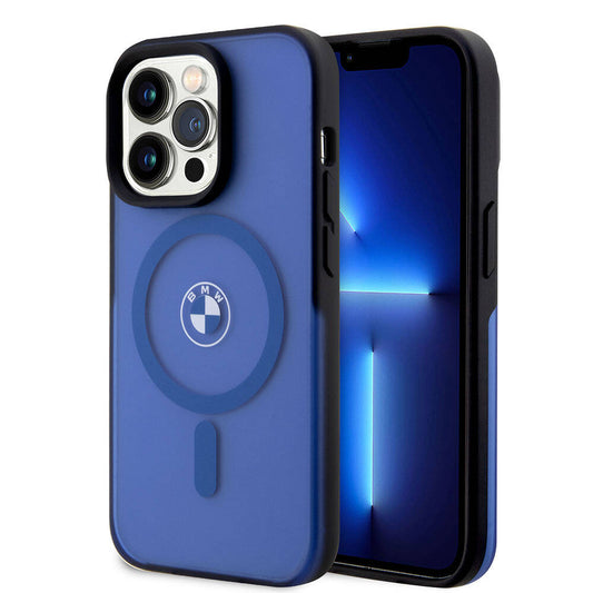 iPhone 15 Pro Max Kılıf BMW Orjinal Lisanslı M-safe Şarj Özellikli IML Baskı Logolu Buzlu Mat Kapak
