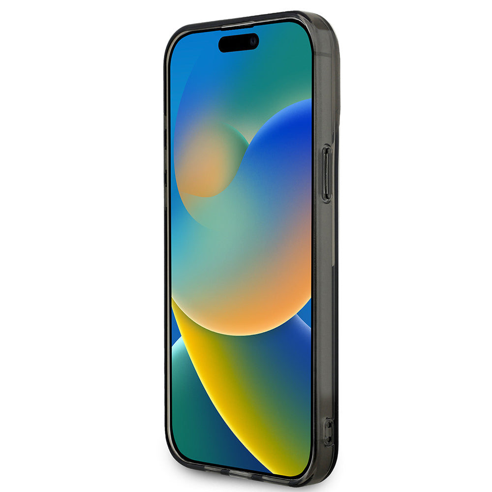 iPhone 15 Pro Max Kılıf BMW Orjinal Lisanslı Yarı Transparan M Dizayn Çizgili Kapak