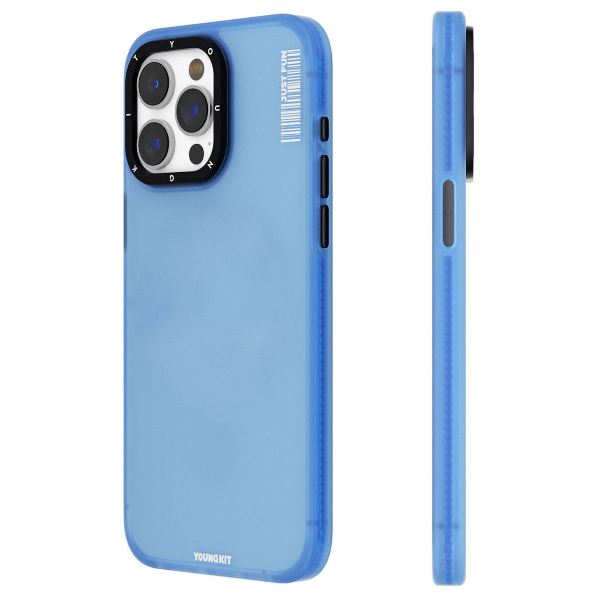 iPhone 15 Pro Max Kılıf Buzlu Mat Tasarım Youngkit Colored Sand Serisi Kapak