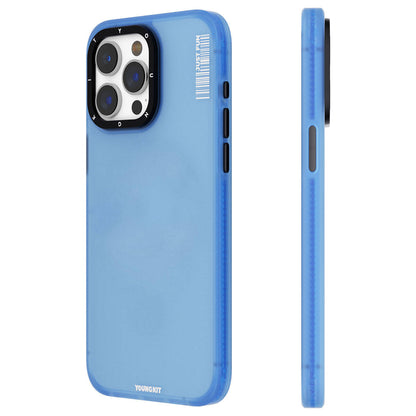 iPhone 15 Pro Max Kılıf Buzlu Mat Tasarım Youngkit Colored Sand Serisi Kapak