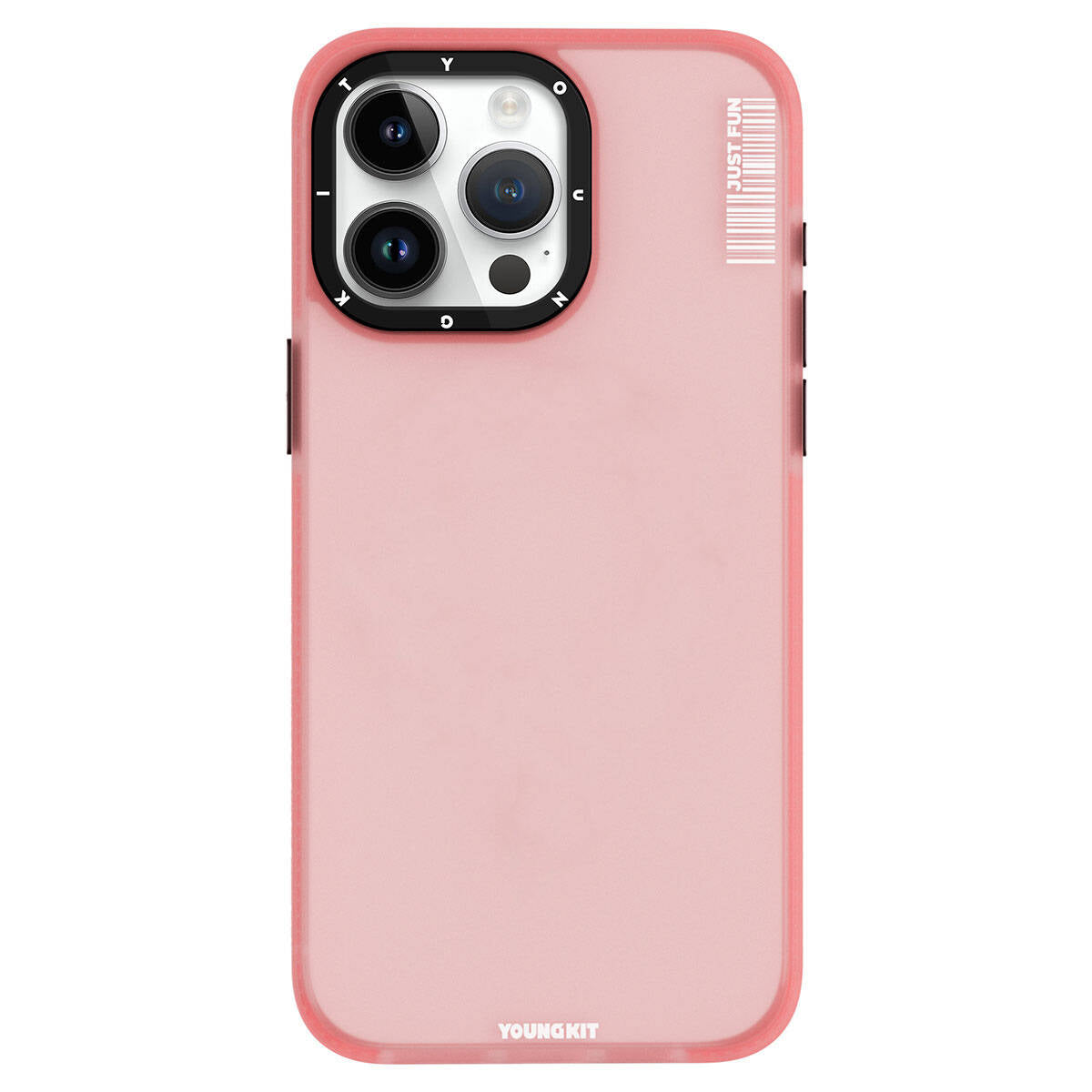 iPhone 15 Pro Max Kılıf Buzlu Mat Tasarım Youngkit Colored Sand Serisi Kapak