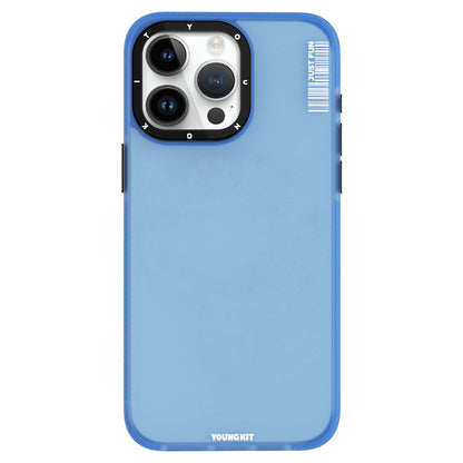 iPhone 15 Pro Max Kılıf Buzlu Mat Tasarım Youngkit Colored Sand Serisi Kapak