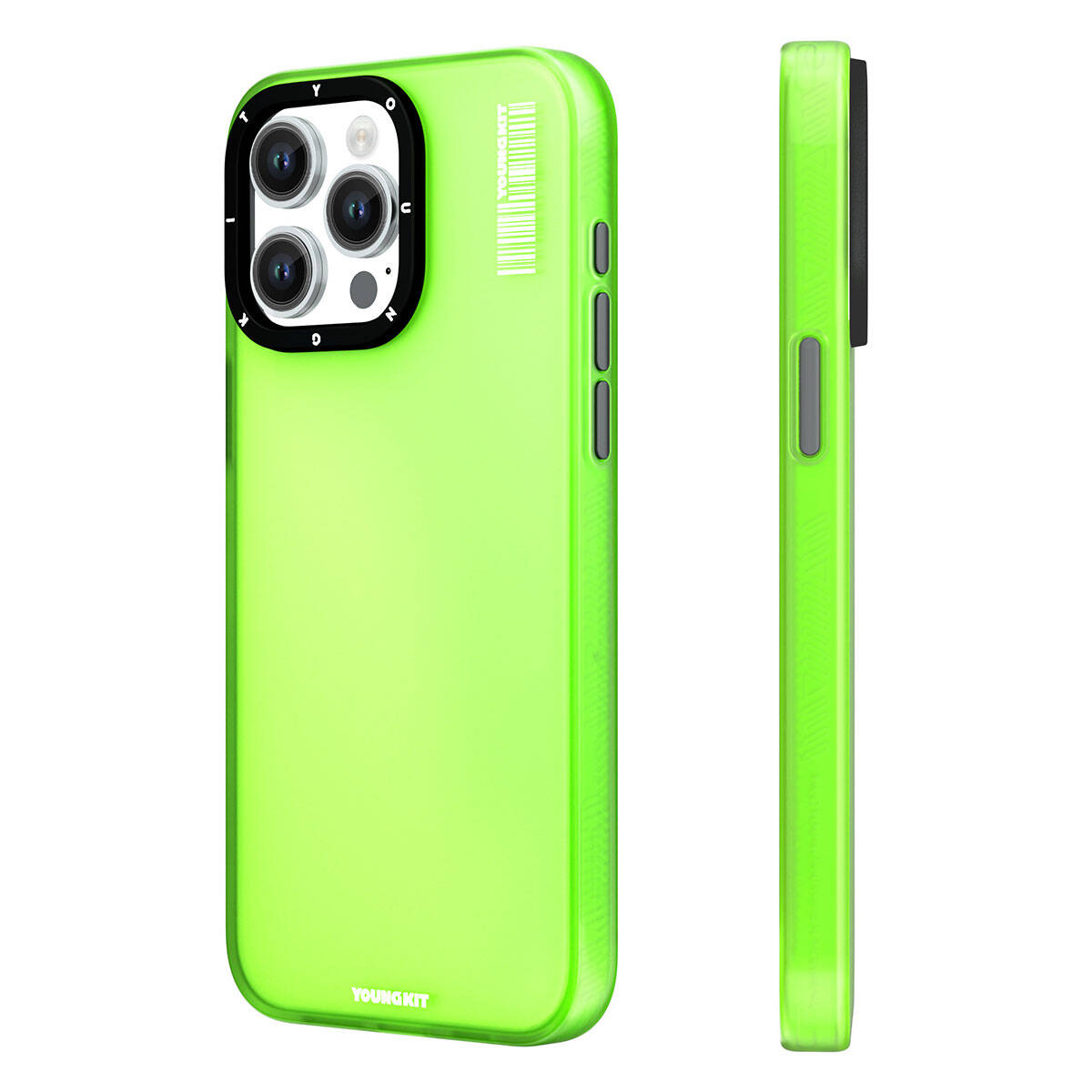iPhone 15 Pro Max Kılıf Buzlu Mat Tasarım Youngkit Hidden Sand Serisi Kapak