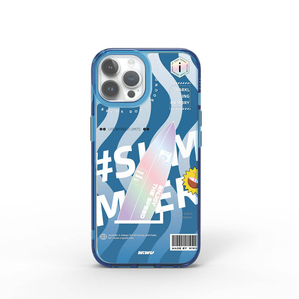 iPhone 15 Pro Max Kılıf Çift Katman Desenli Wiwu Summer Serisi Kapak