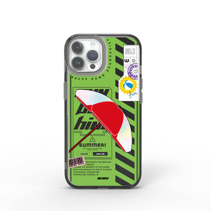 iPhone 15 Pro Max Kılıf Çift Katman Desenli Wiwu Summer Serisi Kapak