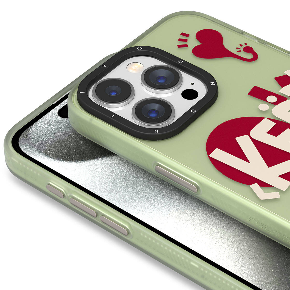 iPhone 15 Pro Max Kılıf Desenli Youngkit Happy Hearth Serisi Kapak