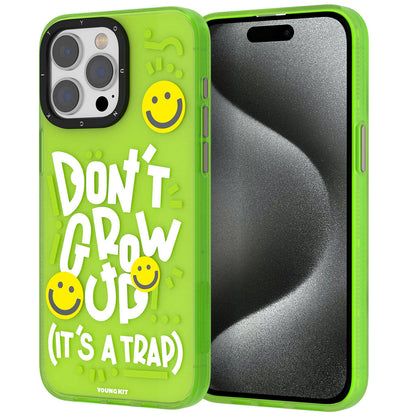 iPhone 15 Pro Max Kılıf Desenli Youngkit Happy Hearth Serisi Kapak