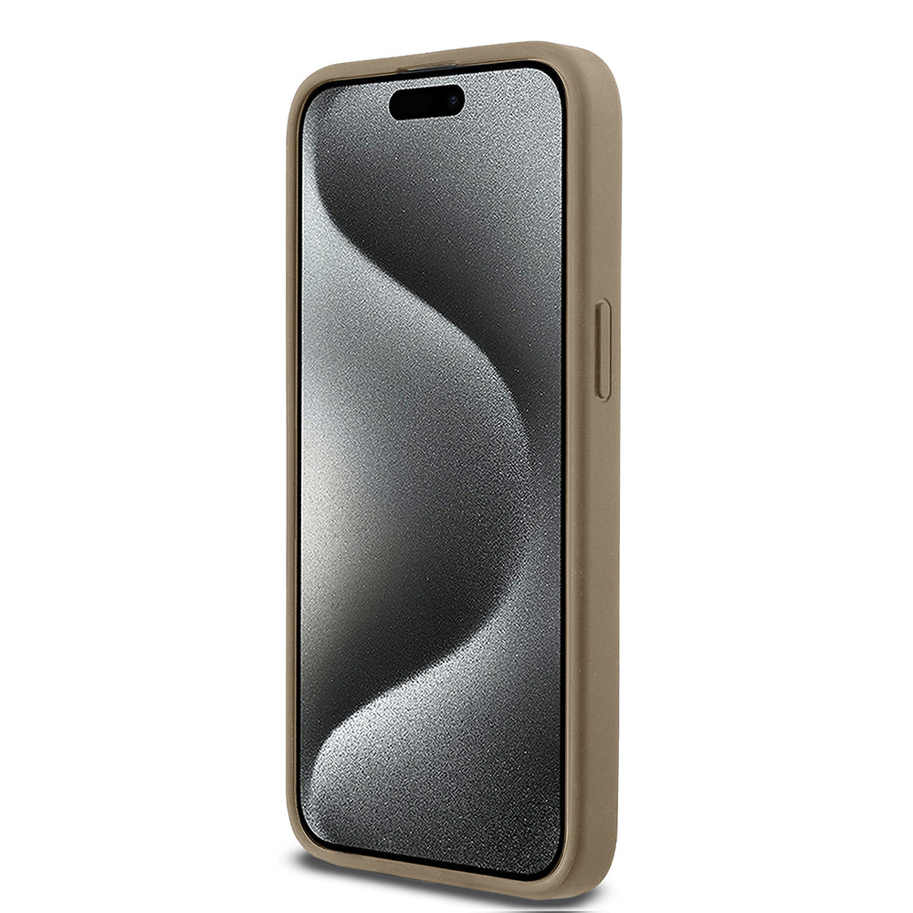 iPhone 15 Pro Max Kılıf DKNY Orjinal Lisanslı M-safe Şarj Özellikli 3D Yazılı Grid Pattern Kapak